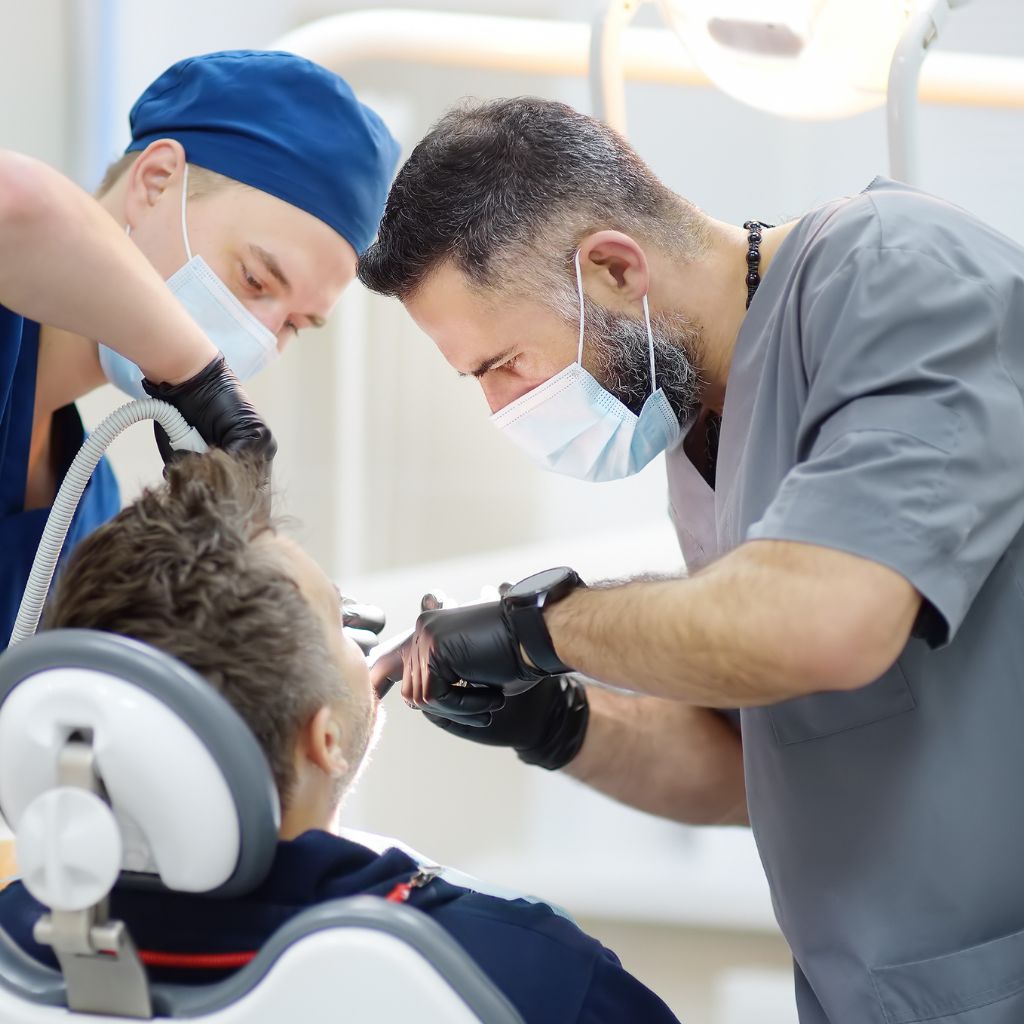 checking with a patient