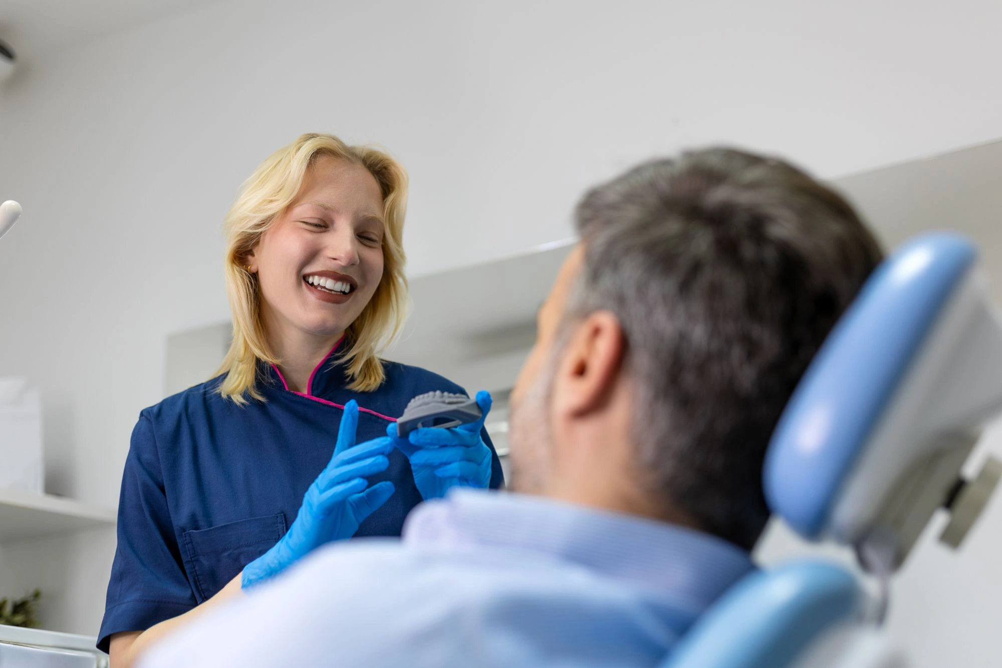 showing invisalign mould